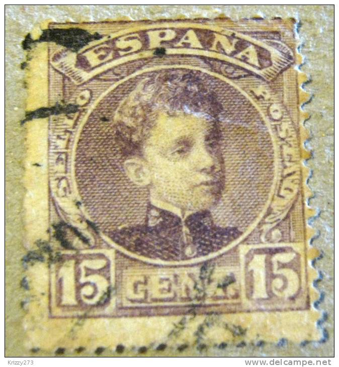 Spain 1900 King Alfonso XIII 15c - Used - Usados