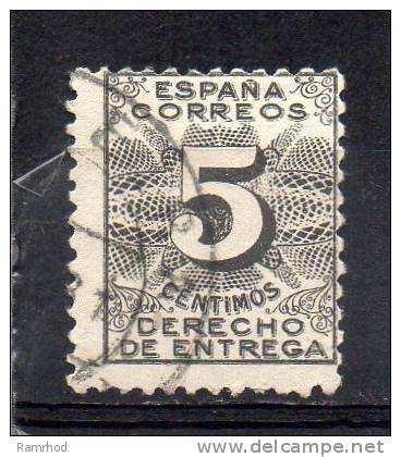 SPAIN 1930 Numeral Black - 5c FU - Usados