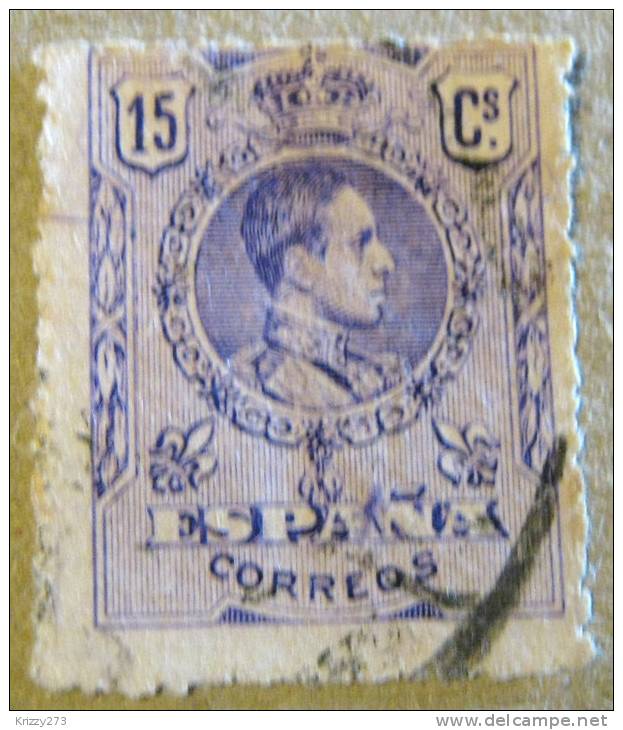 Spain 1909 King Alfonso XIII 15c - Used - Usados