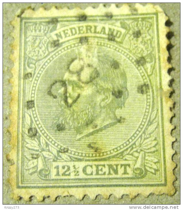 Netherlands 1869 King William III 12.5c - Used - Gebraucht