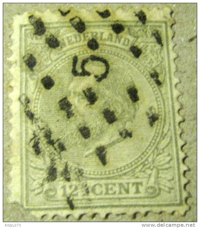 Netherlands 1869 King William III 12.5c - Used - Gebraucht