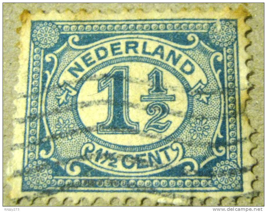 Netherlands 1898 Numeral 1.5c - Used - Oblitérés