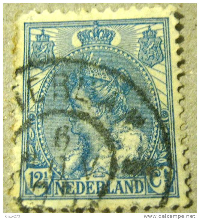 Netherlands 1898 Queen Wilhelmina 12.5c - Used - Oblitérés