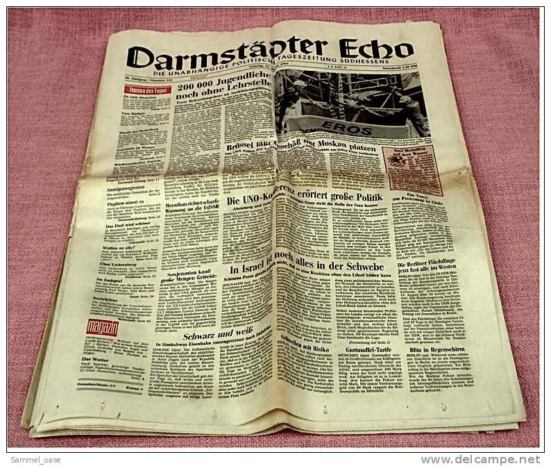 Darmstädter Echo Zeitung - Orig. Vom 11.8. 1984 : 200.000 Jugendliche Ohne Lehrstelle - Otros & Sin Clasificación