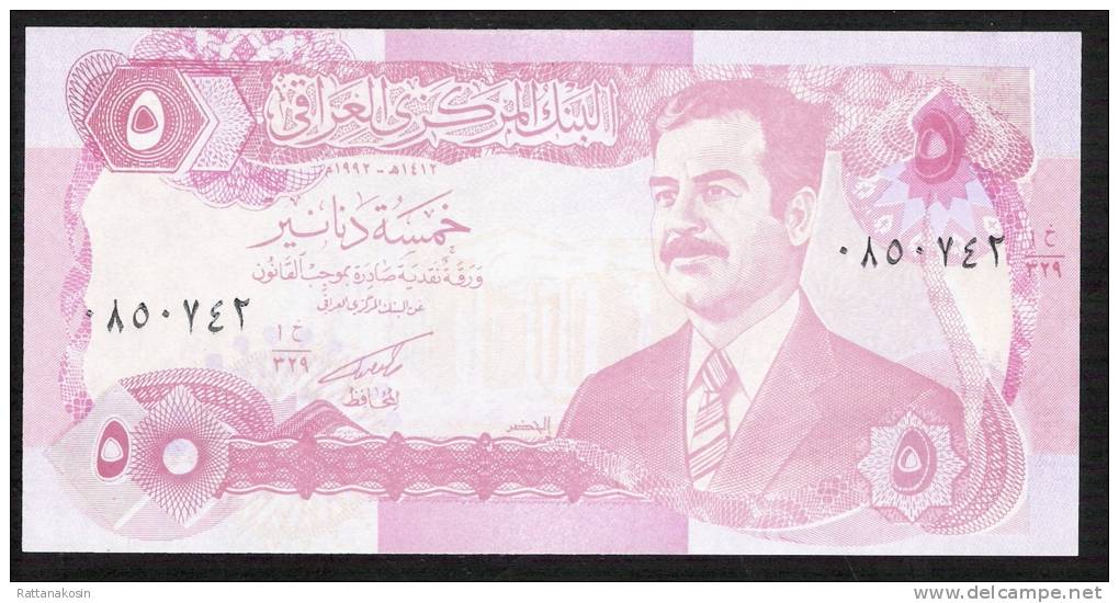 IRAQ  P80c  5   DINARS    1992    UNC. - Iraq