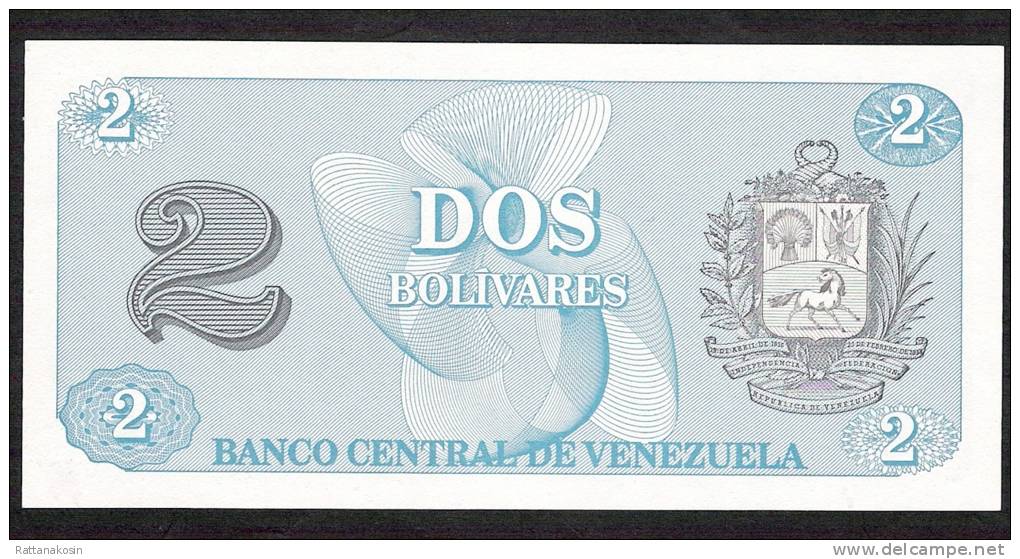 VENEZUELA   P69   2   BOLIVARES    1989    UNC. - Venezuela