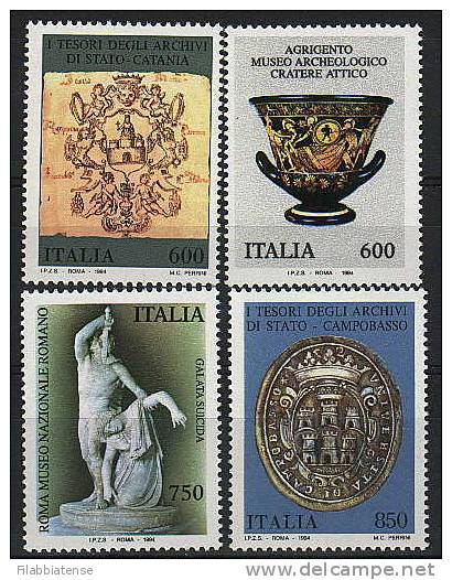 1994 - Italia 2151/54 Tesori Musei Ed Archivi Nazionali ---- - Francobolli