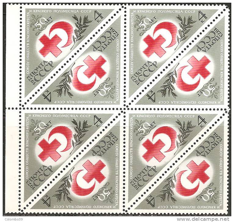 Russia 1973 MNH** - Yv. 3920   Bloc 8x - Nuovi