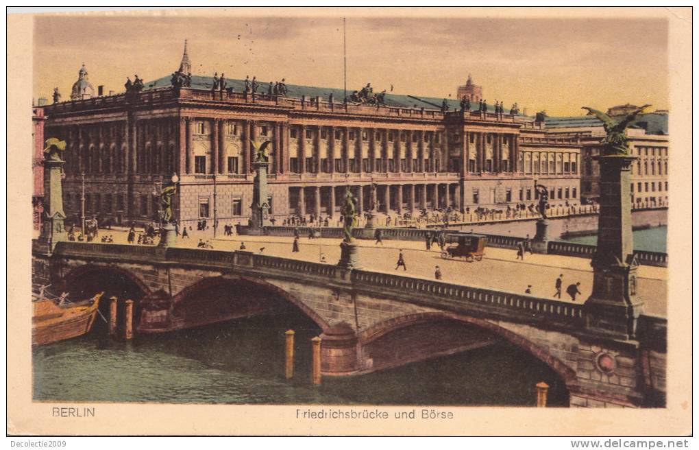 B6430 Germany Berlin Friedrichsbrucke Und Borse Used Perfect Shape 2 Scans - Friedrichshain