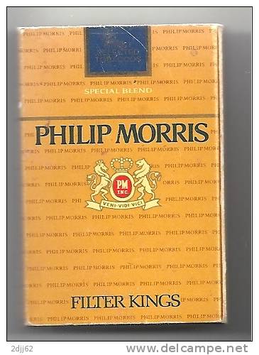 Fumeur, Cigarette, "Philip Morris", Classe Ouverte - Boite Allumettes, Utilisée, Vide  (AL094) - Tobacco