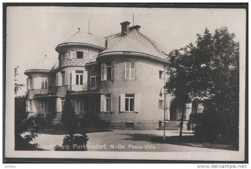 Austria - NO - Sanatorium Purkersdorf Bei Wien - Paula Villa - Nord Osterreich - St. Pölten