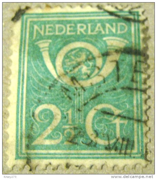 Netherlands 1923 Post Horn & Lion 2.5c - Used - Usati