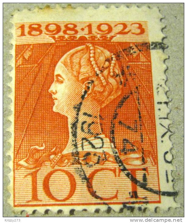 Netherlands 1923 Queens Accession 25th Anniversary 10c - Used - Usati