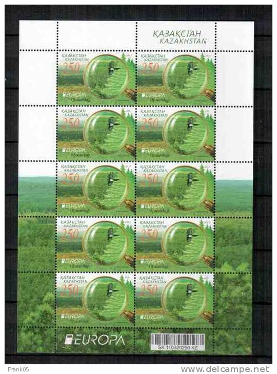 Kasachstan / Kazakhstan 2011 EUROPA Kleinbogen / Miniature Sheet ** - 2011