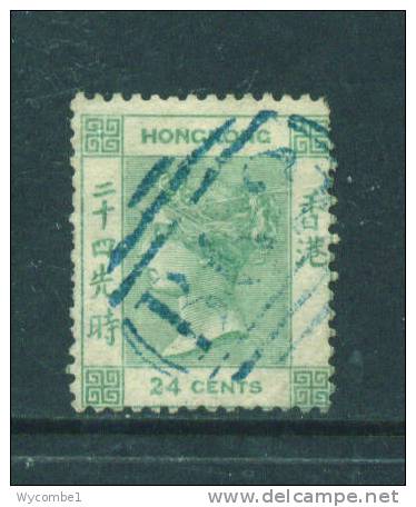 HONG KONG  -  1862  Queen Victoria  24c  Used As Scan - Oblitérés