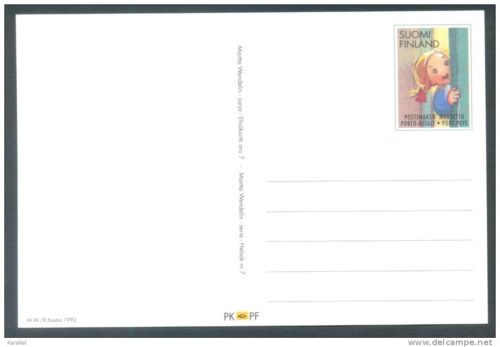 Suomi Finland Postal Stationery Nytt Ar Nouvel An New Year 1992 MNH XX - Interi Postali