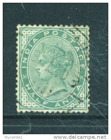 INDIA  -  1892  Queen Victoria  1/2a  Used As Scan - 1882-1901 Empire