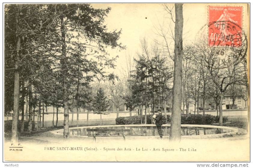 94/CPA  - Parc St MAur - Square Des Arts - Le Lac - Saint Maur Des Fosses