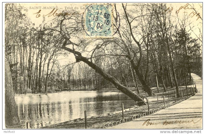 94/CPA 1900 - Saint Mandé - Tour Du Lac - Saint Mande