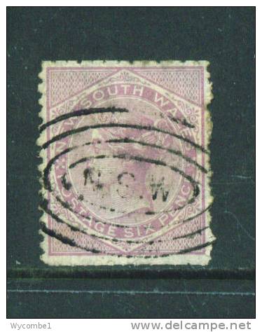 NEW SOUTH WALES  -  1862  Queen Victoria  6d  Used As Scan - Gebraucht