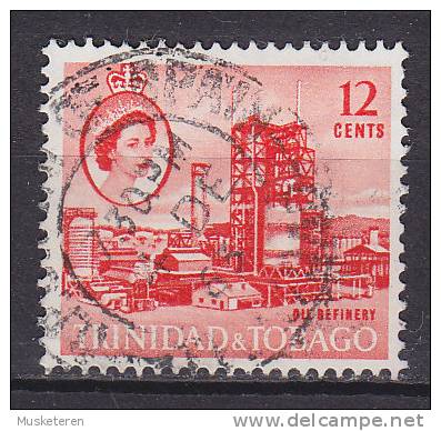 Trinidad & Tobago 1960 Mi. 178     12 C Königin Queen Elizabeth II. & Oilrefinery - Trinidad & Tobago (...-1961)