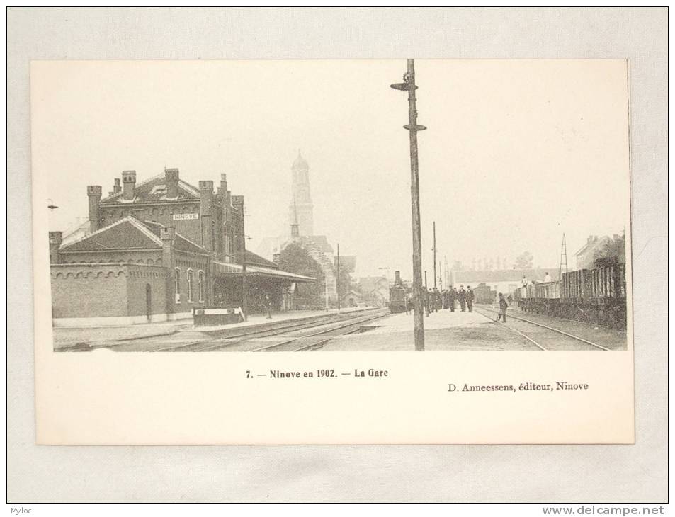 Ninove En 1902. La Gare. Het Station - Ninove