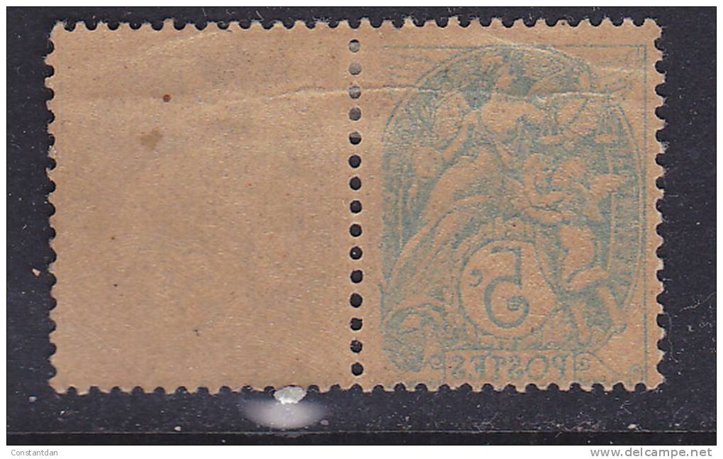 N° 111 TYPE BLANC 5C VERT RECTO VERSO AVEC CHARNIERE - Nuevos