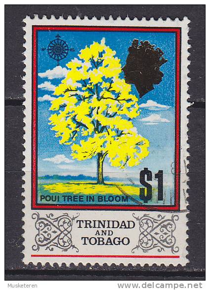 Trinidad & Tobago 1969 Mi. 240 X II     1 $ Königin Queen Elizabeth II. & Poui Tree In Bloom - Trinidad & Tobago (1962-...)