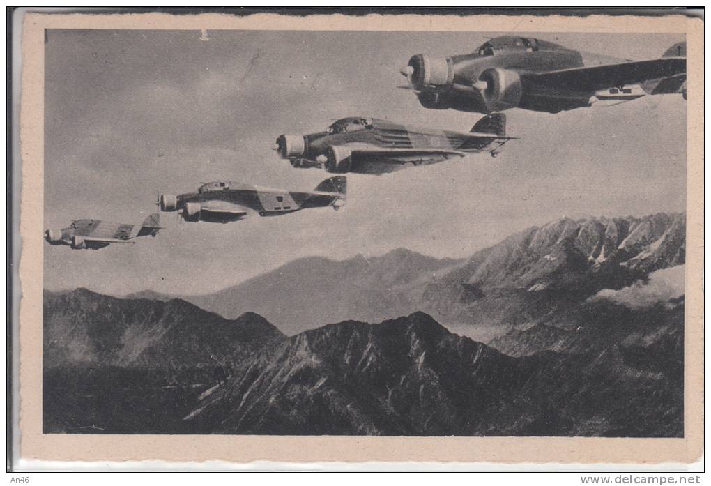 AVIAZIONE MILITARE ITALIANA "PERFETTA FORMAZIONE DI "SPARVIERI" AUTENTIQUE 100% - 1939-1945: 2. Weltkrieg