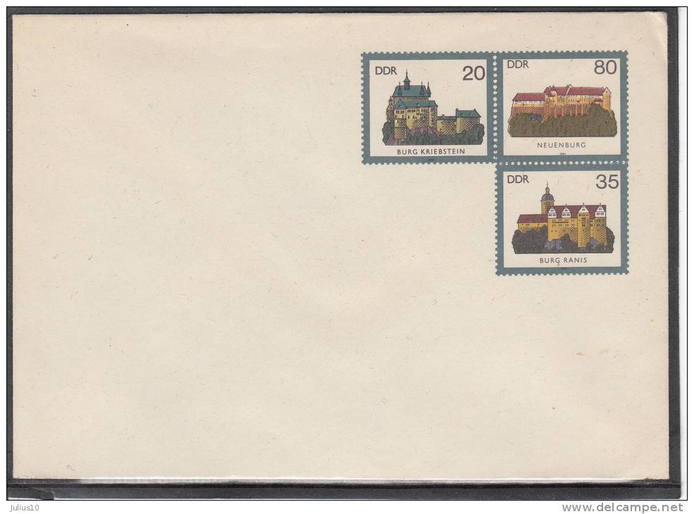 EAST GERMANY DDR 1984 Castles Postal Stationery Cover #13780 - Other & Unclassified