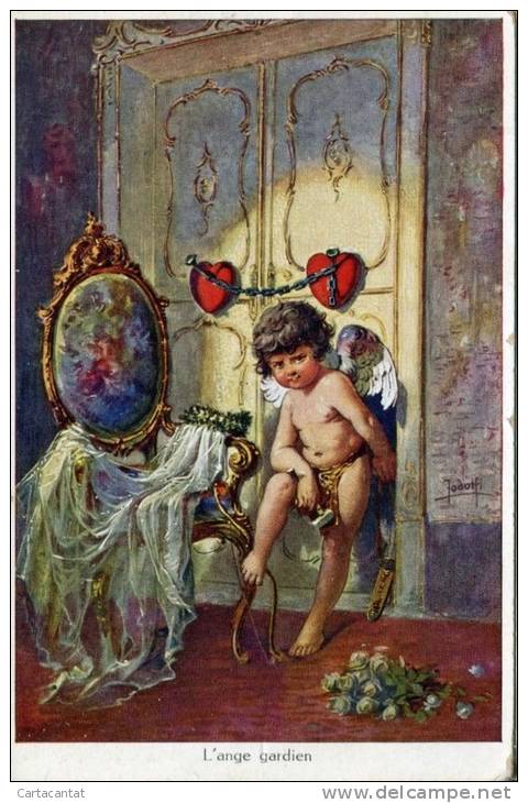 L'ANGELO GUARDIANO.... BELLA ILLUSTRAZIONE CON EROS GELOSO ! - Valentinstag