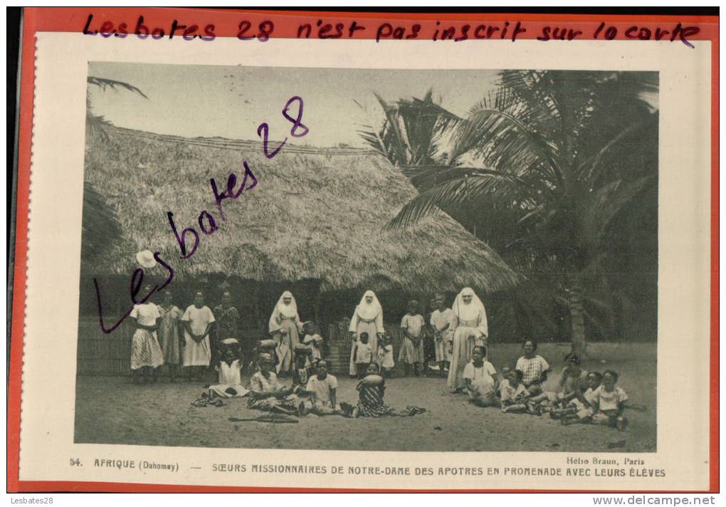 CPA AFRIQUE - DAHOMEY- SOEURS MISSIONNAIRES De Notre Dames Des Apotres Avec Leurs Eléves -  MARS 4-SAL-2012  254 - Dahomey
