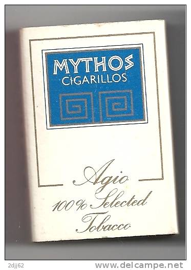 Cigare, Grèce, Mythos, Classe Ouverte - Boite Allumettes, Utilisée Voir Scan, Vide(AL144) - Tobacco