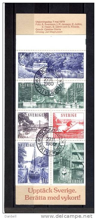 SVE04) SVEZIA 1979 Libretto Unificato L 1047 6 Val.Used - Used Stamps