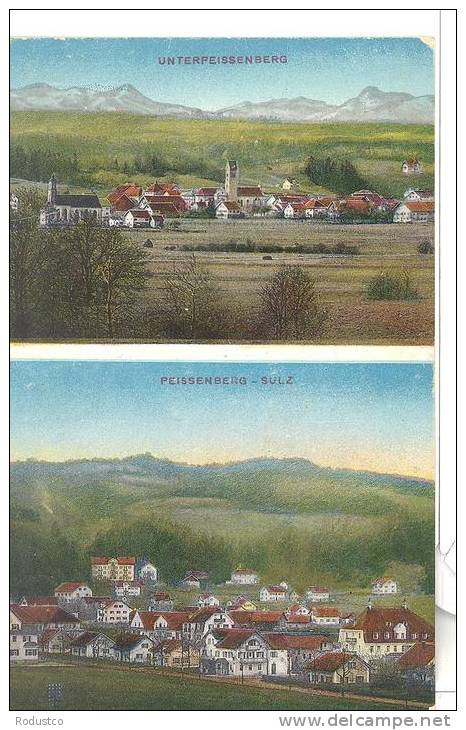 UNTERPEISSENBERG + PEISSENBERG - SULZ  Um 1910 - Sonstige & Ohne Zuordnung