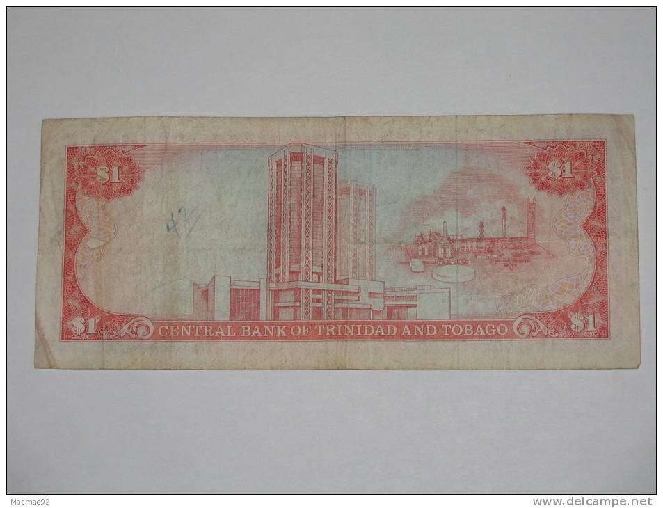 1 (one) Dollars 1985 Trinité Et Tobago - Central Bank Of Trinidad And Tobago - - Trinité & Tobago