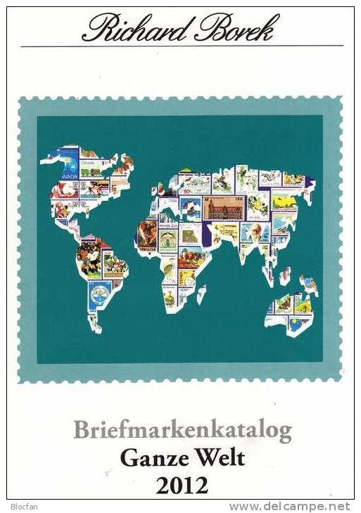 Ganze Welt A-Z Briefmarken Borek Katalog 2014 New 30€ Mit MICHEL # B I IS D USA HK RO RU NO L NL P CD PL A F AL BG TK YU - Switzerland