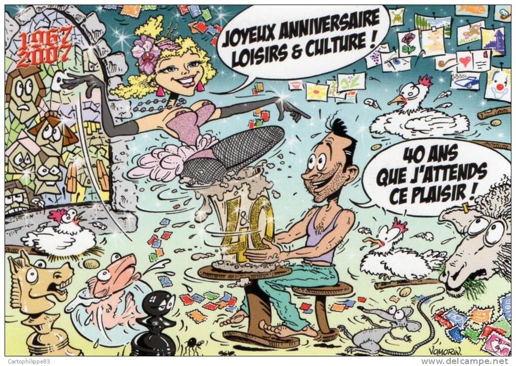 LE POTIER VU PAR VOMORIN BD PLAISIR DES CARTES ANNIVERSAIRE DE CULTURE ET LOISIRS À PLAISIR - Plaisir