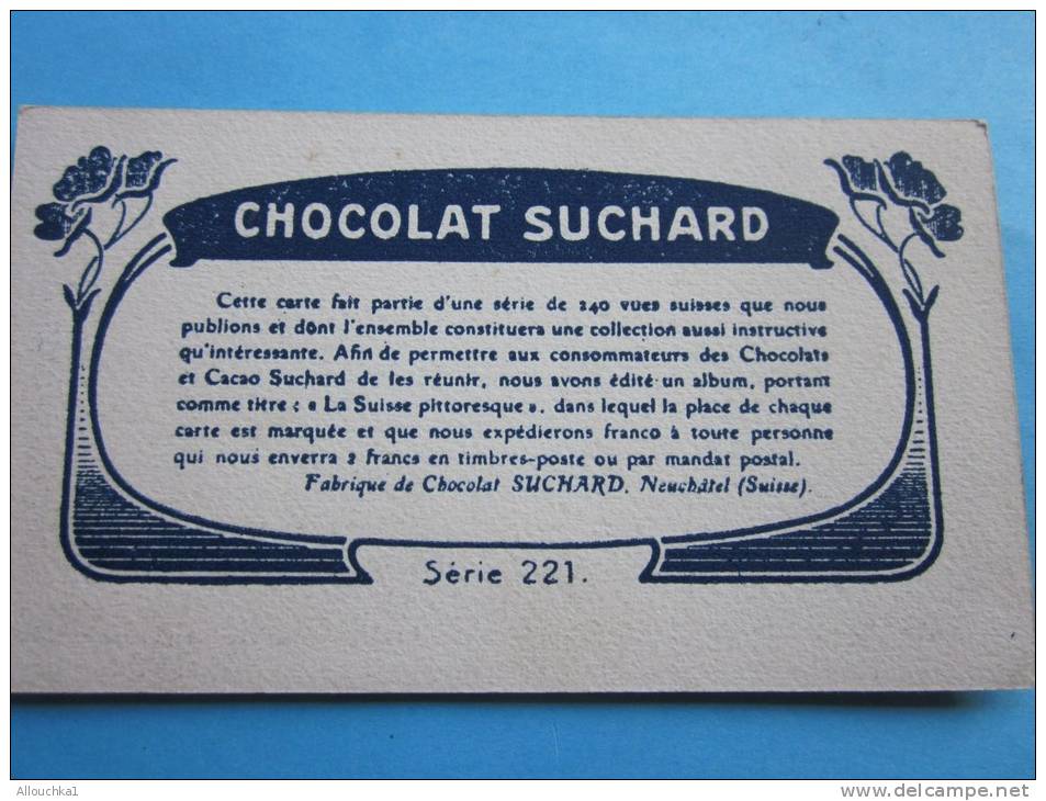 Sion Suisse -Chocolat Suchard Neuchâtel Suisse&mdash; Chromo Image&mdash; - Suchard