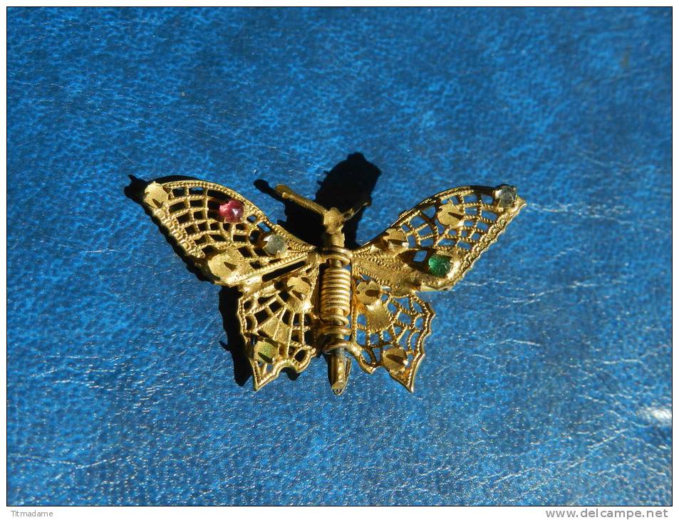 Broche Fibule Papillon Articulé - Spille