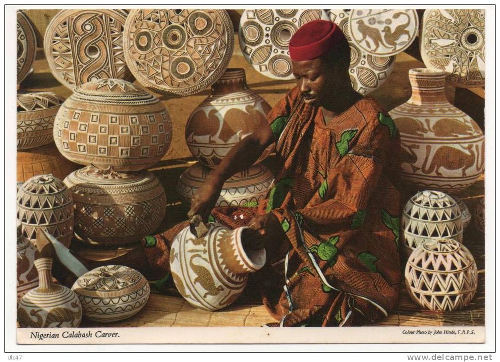 - NIGERIA. - Nigerian Calabash Carver. - - Niger