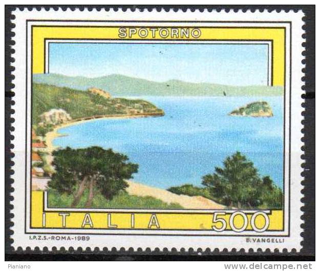 PIA  -  ITALIA -  1989  :  Turistica : Giardini Naxos - Grottammare - Pompei - Spotorno -   (SAS  1869-72) - 1981-90: Neufs