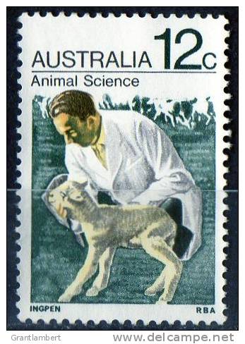 Australia 1971 Animals 12c Animal Science Vet &amp; Lamb Mint No Gum - Used Stamps