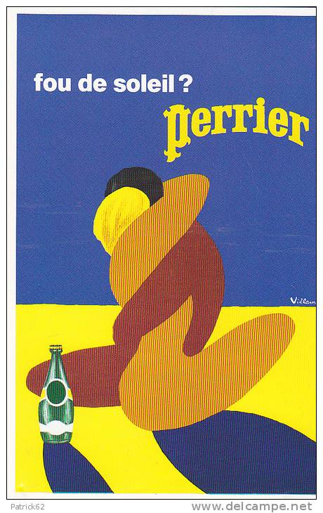 Lot De 5 Superbes Cartes Publicitaires Perrier Encore Sous Blister Années 80 / 90 - Reclame