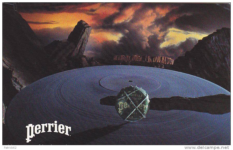 Lot De 5 Superbes Cartes Publicitaires Perrier Encore Sous Blister Années 80 / 90 - Reclame