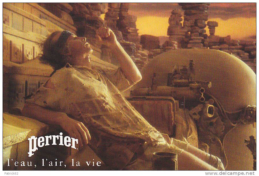 Lot De 5 Superbes Cartes Publicitaires Perrier Encore Sous Blister Années 80 / 90 - Reclame