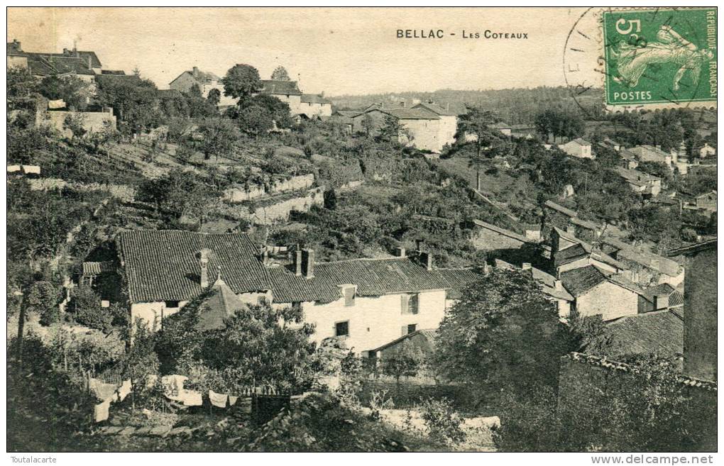 CPA 87 BELLAC LES COTEAUX 1914 - Aixe Sur Vienne