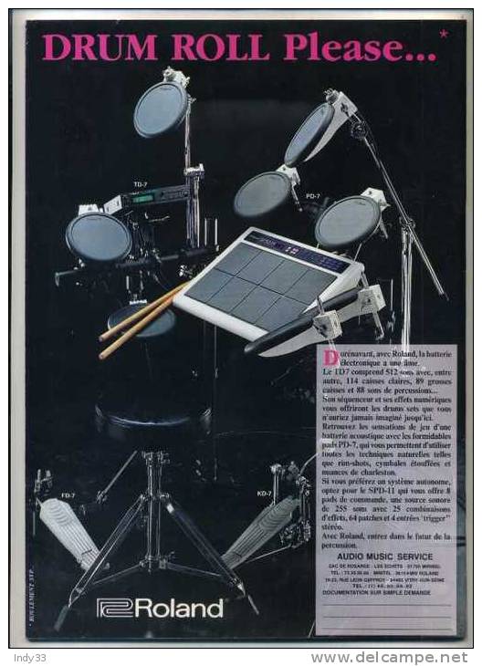 - BATTEUR MAGAZINE N°63 1993 . - Musica