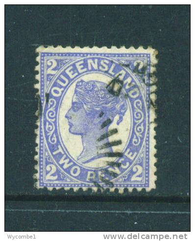 QUEENSLAND  -  1897  Queen Victoria  2d   Used As Scan - Used Stamps