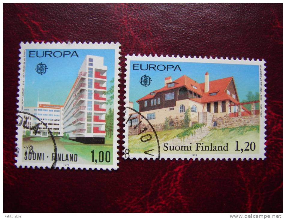 FINLANDE - N° 788/789 - YT - 1978 - EUROPA - Obl - (Réf: Al Ro) - Used Stamps